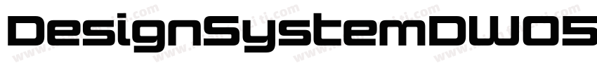 DesignSystemDW05 900R Regular字体转换
